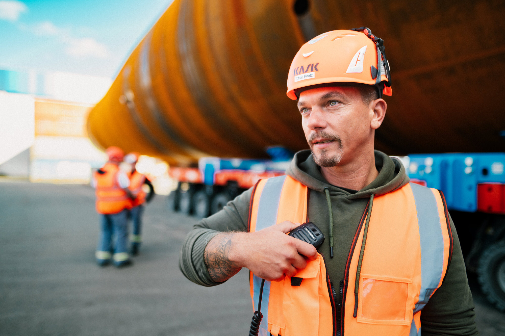 Recruiting-Fotografie Bremen — Mitarbeiter der Monopile-Fertigung bei Steelwind Nordenham