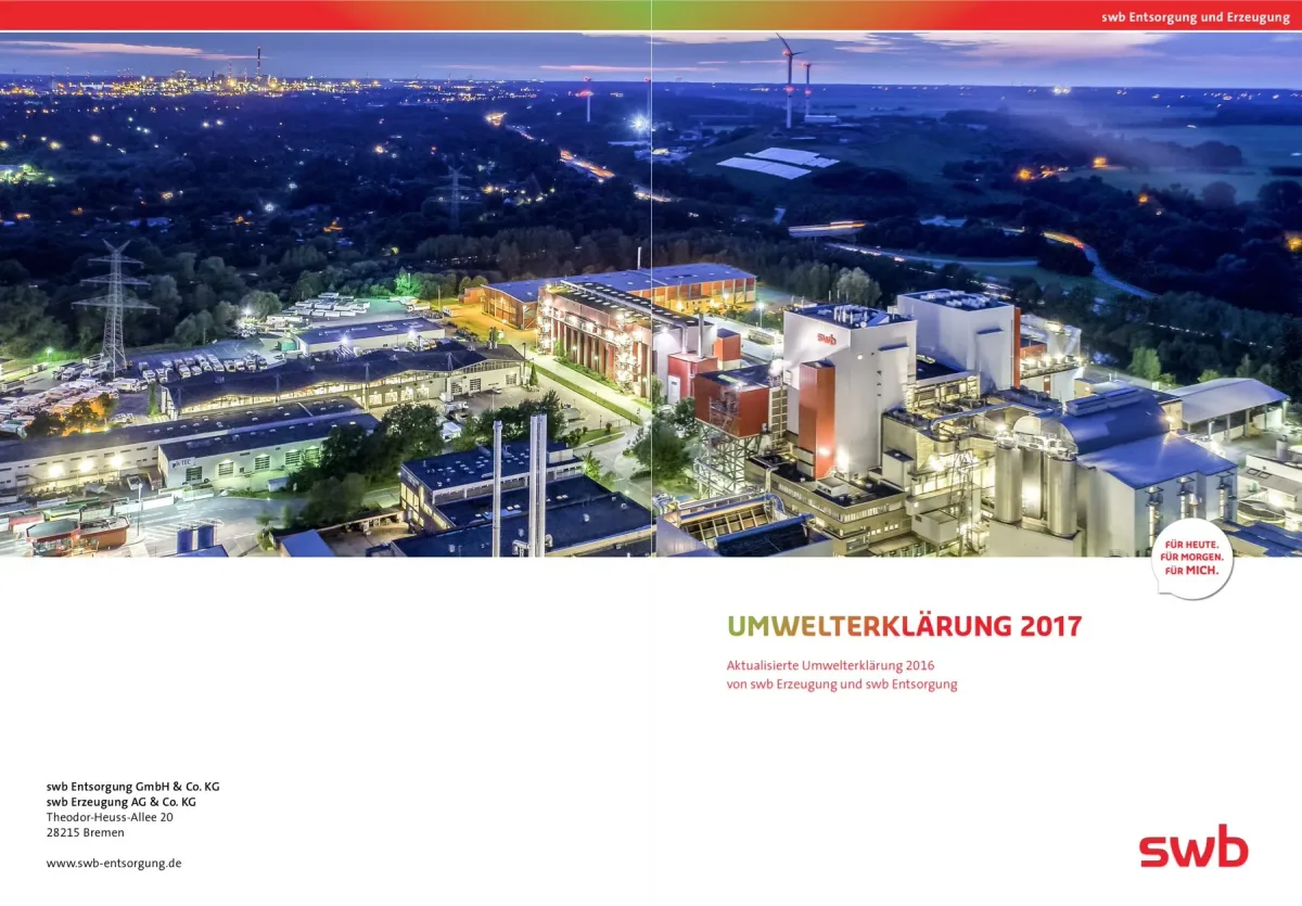 swb AG: Industriefotografie für die Umwelterklärung